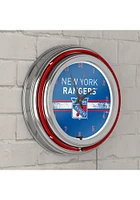 New York Rangers Retro Neon Wall Clock