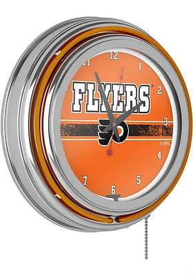Philadelphia Flyers Retro Neon Wall Clock