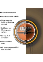 Philadelphia Flyers Retro Neon Wall Clock