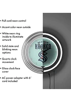 Seattle Kraken Retro Neon Wall Clock