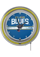 St Louis Blues Retro Neon Wall Clock