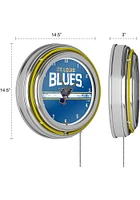 St Louis Blues Retro Neon Wall Clock