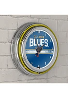 St Louis Blues Retro Neon Wall Clock