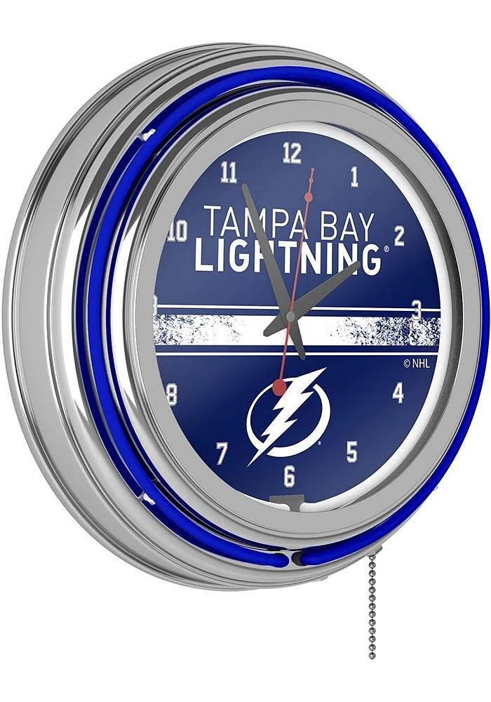 Tampa Bay Lightning Retro Neon Wall Clock