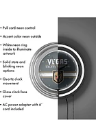 Vegas Golden Knights Retro Neon Wall Clock