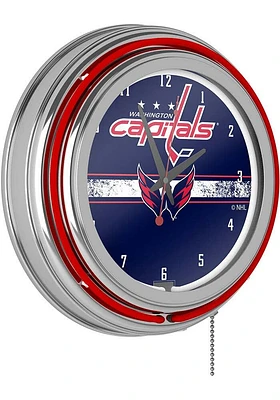 Washington Capitals Retro Neon Wall Clock