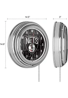 Brooklyn Nets City Retro Neon Wall Clock