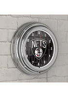Brooklyn Nets City Retro Neon Wall Clock