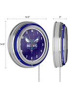 Charlotte Hornets City Retro Neon Wall Clock