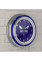 Charlotte Hornets City Retro Neon Wall Clock