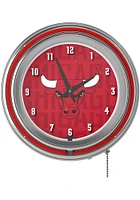 Chicago Bulls City Retro Neon Wall Clock