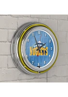 Denver Nuggets City Retro Neon Wall Clock
