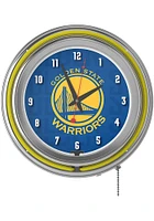 Golden State Warriors City Retro Neon Wall Clock