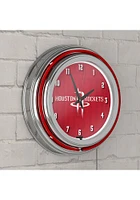 Houston Rockets City Retro Neon Wall Clock