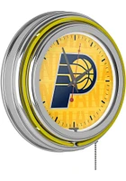 Indiana Pacers City Retro Neon Wall Clock