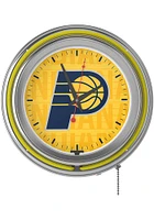 Indiana Pacers City Retro Neon Wall Clock