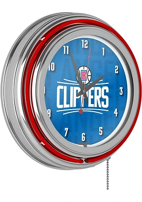 Los Angeles Clippers City Retro Neon Wall Clock