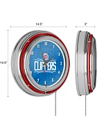 Los Angeles Clippers City Retro Neon Wall Clock