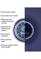 Memphis Grizzlies City Retro Neon Wall Clock