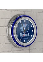 Memphis Grizzlies City Retro Neon Wall Clock