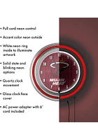 Miami Heat City Retro Neon Wall Clock