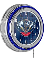 New Orleans Pelicans City Retro Neon Wall Clock
