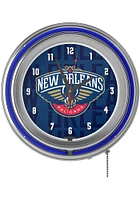 New Orleans Pelicans City Retro Neon Wall Clock