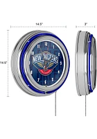 New Orleans Pelicans City Retro Neon Wall Clock