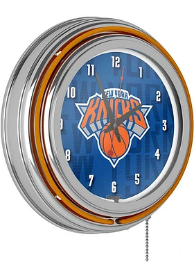 New York Knicks City Retro Neon Wall Clock