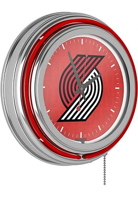 Portland Trail Blazers City Retro Neon Wall Clock