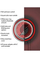 Portland Trail Blazers City Retro Neon Wall Clock