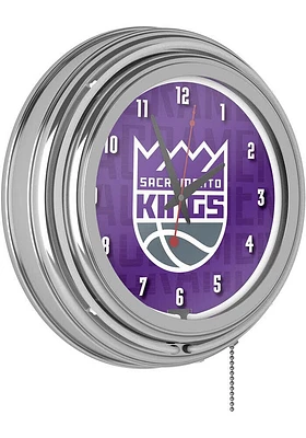 Sacramento Kings City Retro Neon Wall Clock