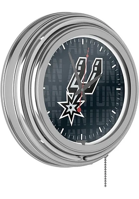 San Antonio Spurs City Retro Neon Wall Clock