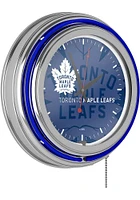 Toronto Maple Leafs Wordmark and Logo Retro Neon Wall Clock