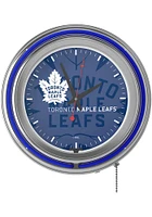 Toronto Maple Leafs Wordmark and Logo Retro Neon Wall Clock