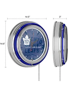 Toronto Maple Leafs Wordmark and Logo Retro Neon Wall Clock