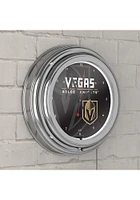 Vegas Golden Knights Wordmark and Logo Retro Neon Wall Clock