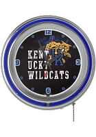 Kentucky Wildcats Smoke Retro Neon Wall Clock