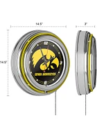 Iowa Hawkeyes Retro Neon Wall Clock