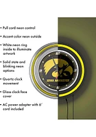 Iowa Hawkeyes Retro Neon Wall Clock