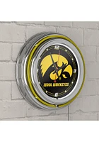 Iowa Hawkeyes Retro Neon Wall Clock