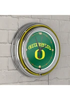 Yellow Oregon Ducks Retro Neon Wall Clock