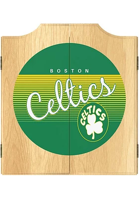 Boston Celtics Hardwood Classic Logo Dart Board Cabinet