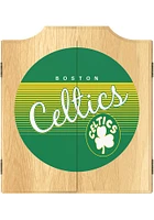 Boston Celtics Hardwood Classic Logo Dart Board Cabinet