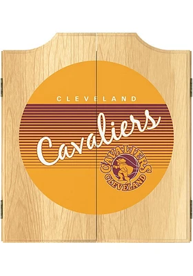Cleveland Cavaliers Hardwood Classic Logo Dart Board Cabinet