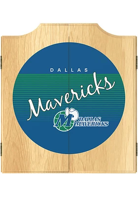 Dallas Mavericks Hardwood Classic Logo Dart Board Cabinet