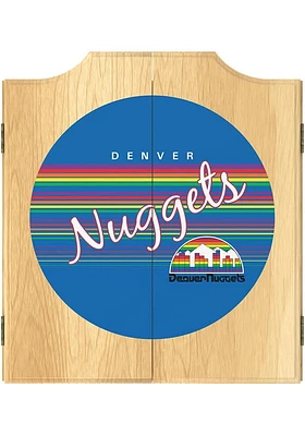 Denver Nuggets Hardwood Classic Logo Dart Board Cabinet