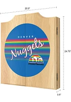 Denver Nuggets Hardwood Classic Logo Dart Board Cabinet