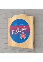 Detroit Pistons Hardwood Classic Logo Dart Board Cabinet