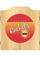 Houston Rockets Hardwood Classic Logo Dart Board Cabinet
